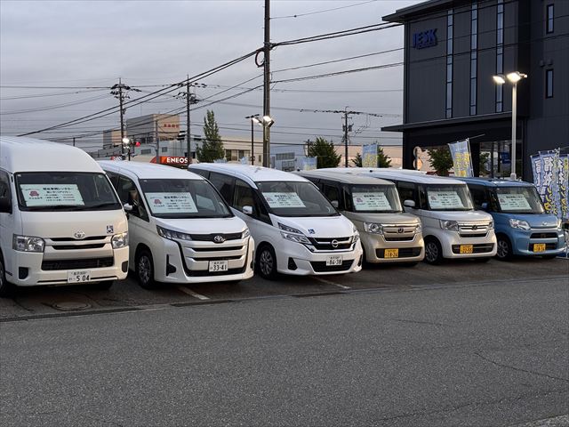 レンタカーは各種用意